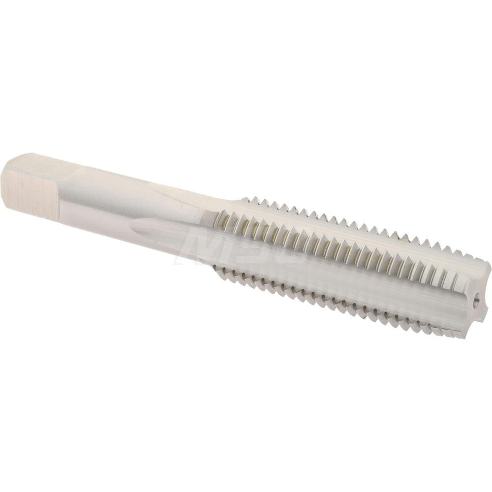 Hertel K027781AS Straight Flute Tap M16x2 Metric Coarse, 4 Flute, Plug Chamfer, 6H Class of Fit, High-Speed Steel, Bright/Uncoated Finish