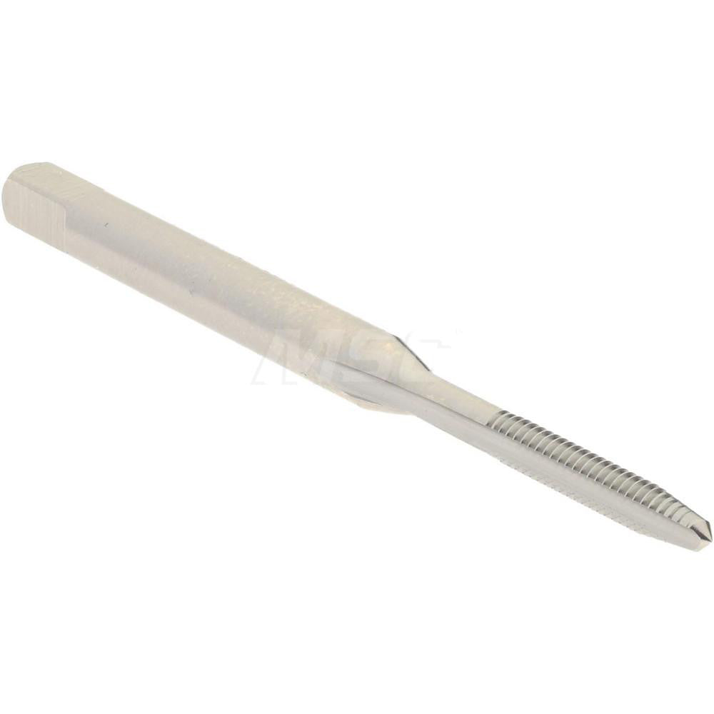 Hertel K008033AS Straight Flute Tap #2-56 UNC, 2 Flute, Plug Chamfer, 2B Class of Fit, High-Speed Steel, Bright/Uncoated Finish