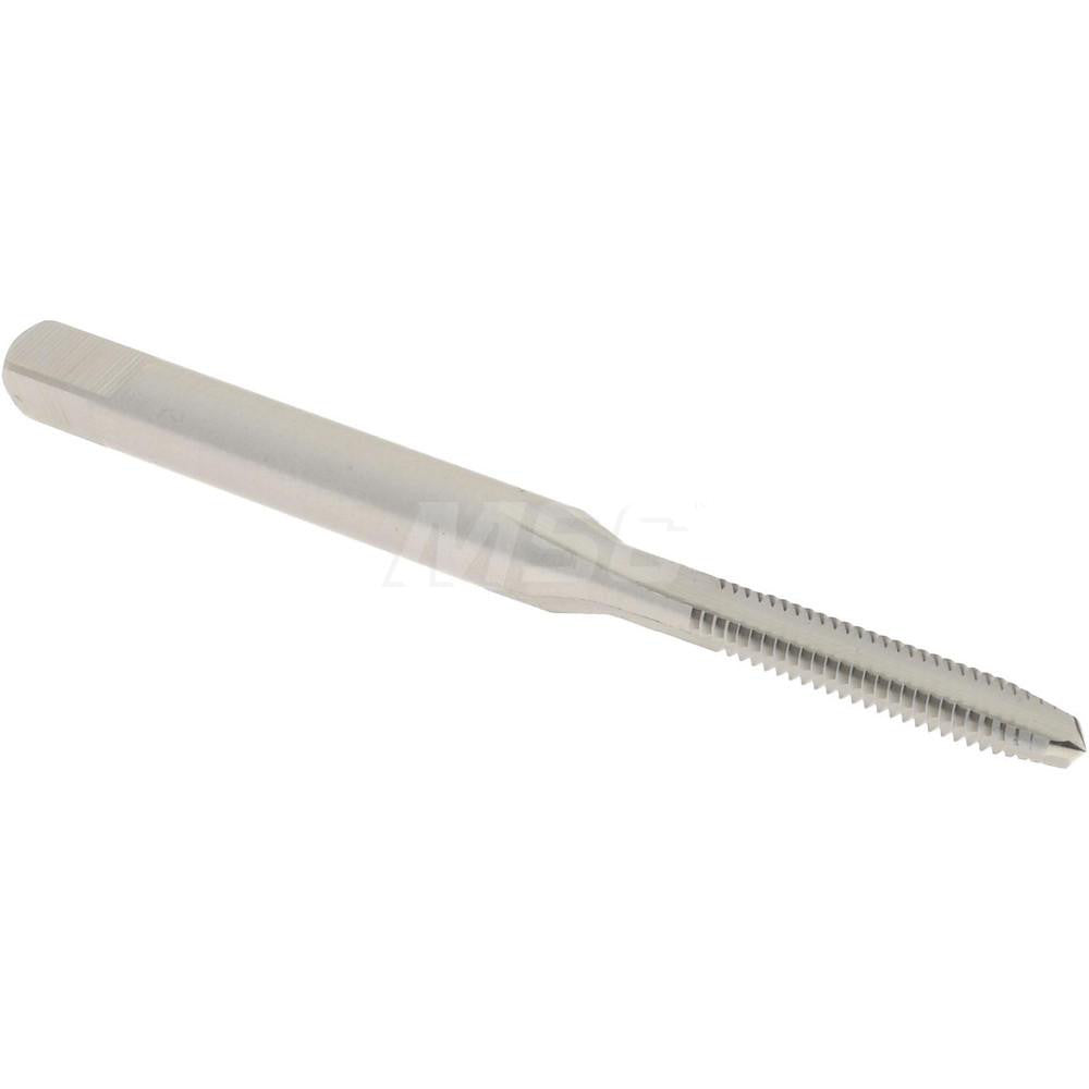 Hertel K008059AS Straight Flute Tap #3-48 UNC, 3 Flute, Plug Chamfer, 2B Class of Fit, High-Speed Steel, Bright/Uncoated Finish