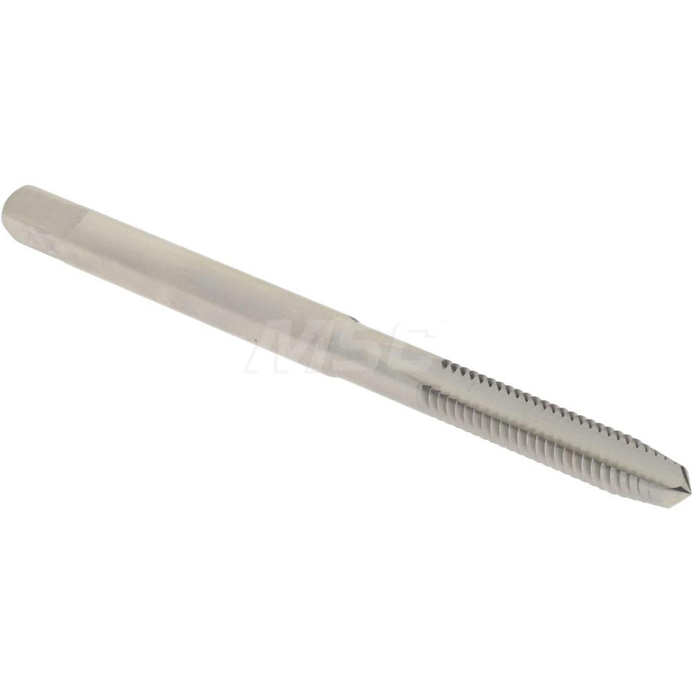 Hertel K008112AS Straight Flute Tap #5-40 UNC, 2 Flute, Plug Chamfer, 2B & 3B Class of Fit, High-Speed Steel, Bright/Uncoated Finish