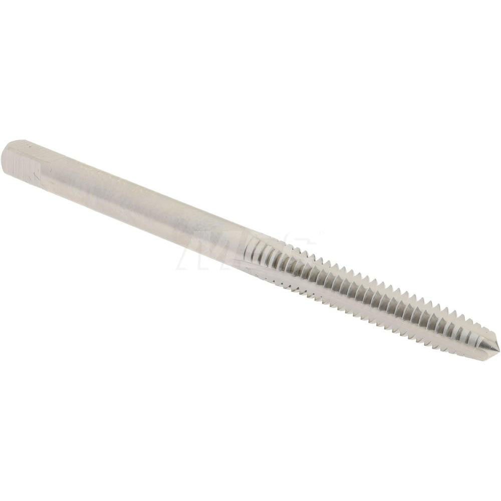 Hertel K008148AS Straight Flute Tap #6-32 UNC, 3 Flute, Plug Chamfer, 3B Class of Fit, High-Speed Steel, Bright/Uncoated Finish