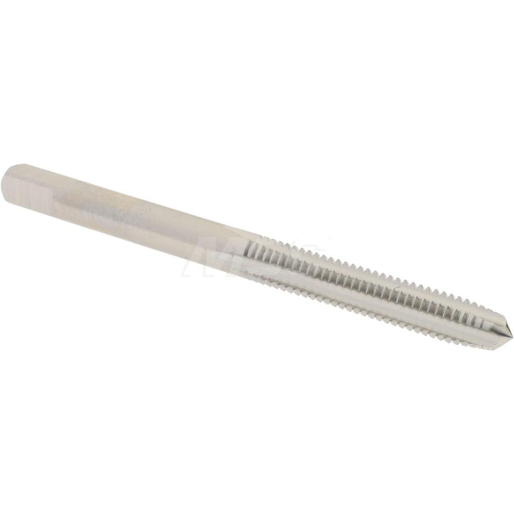 Hertel K008185AS Straight Flute Tap #8-32 UNC, 4 Flute, Plug Chamfer, 3B Class of Fit, High-Speed Steel, Bright/Uncoated Finish