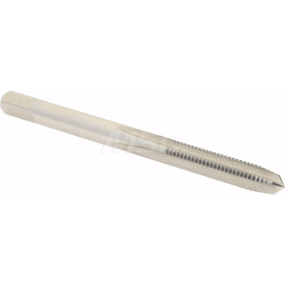 Hertel K008218AS Straight Flute Tap #8-36 UNF, 4 Flute, Plug Chamfer, 2B & 3B Class of Fit, High-Speed Steel, Bright/Uncoated Finish