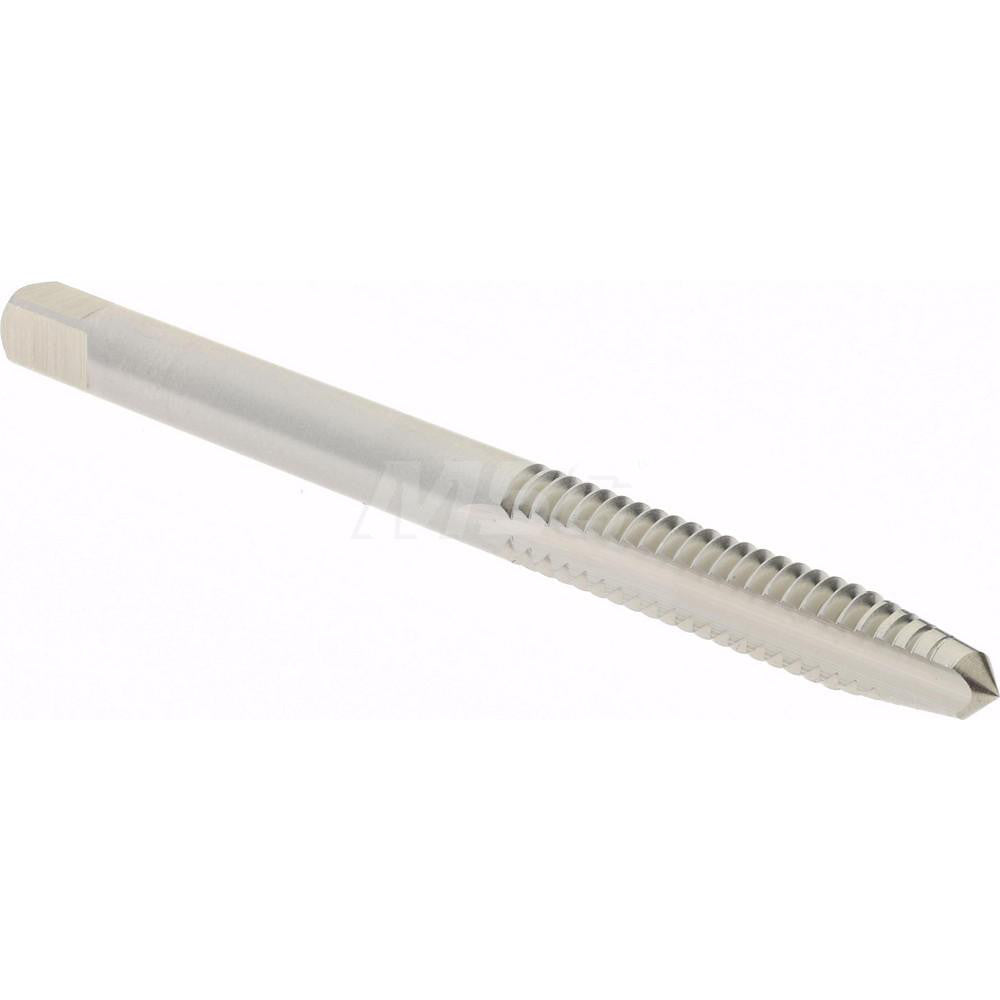 Hertel K008238AS Straight Flute Tap #10-24 UNC, 2 Flute, Plug Chamfer, 2B & 3B Class of Fit, High-Speed Steel, Bright/Uncoated Finish