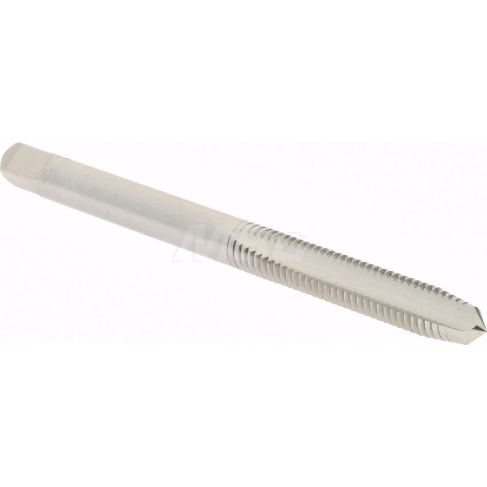 Hertel K008265AS Straight Flute Tap #10-32 UNF, 2 Flute, Plug Chamfer, 3B Class of Fit, High-Speed Steel, Bright/Uncoated Finish