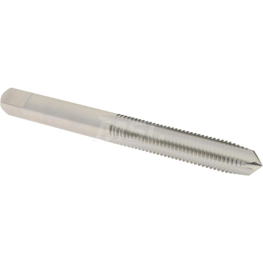 Hertel K008353AS Straight Flute Tap 1/4-28 UNF, 4 Flute, Plug Chamfer, 3B Class of Fit, High-Speed Steel, Bright/Uncoated Finish
