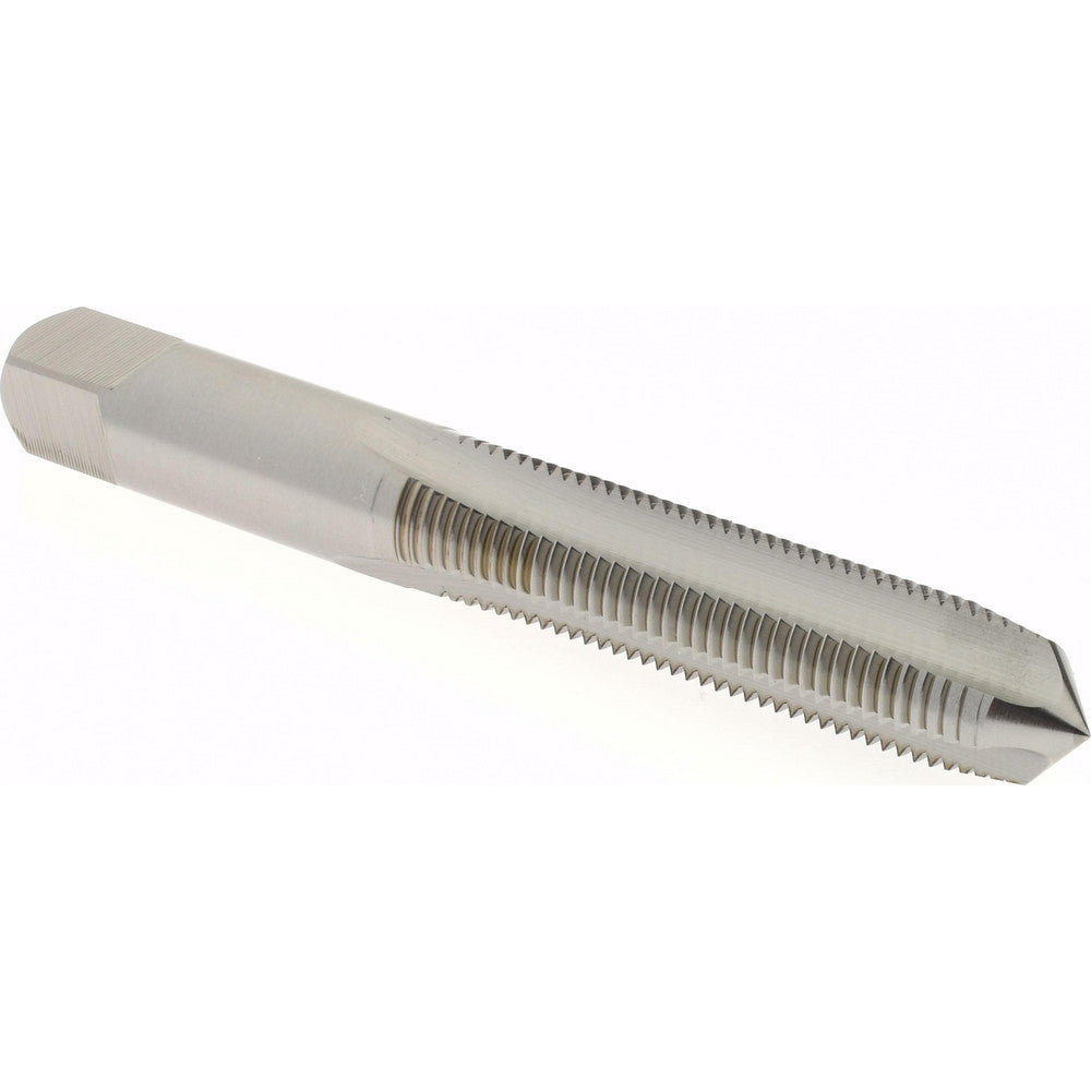 Hertel K008461AS Straight Flute Tap 3/8-24 UNF, 3 Flute, Plug Chamfer, 3B Class of Fit, High-Speed Steel, Bright/Uncoated Finish