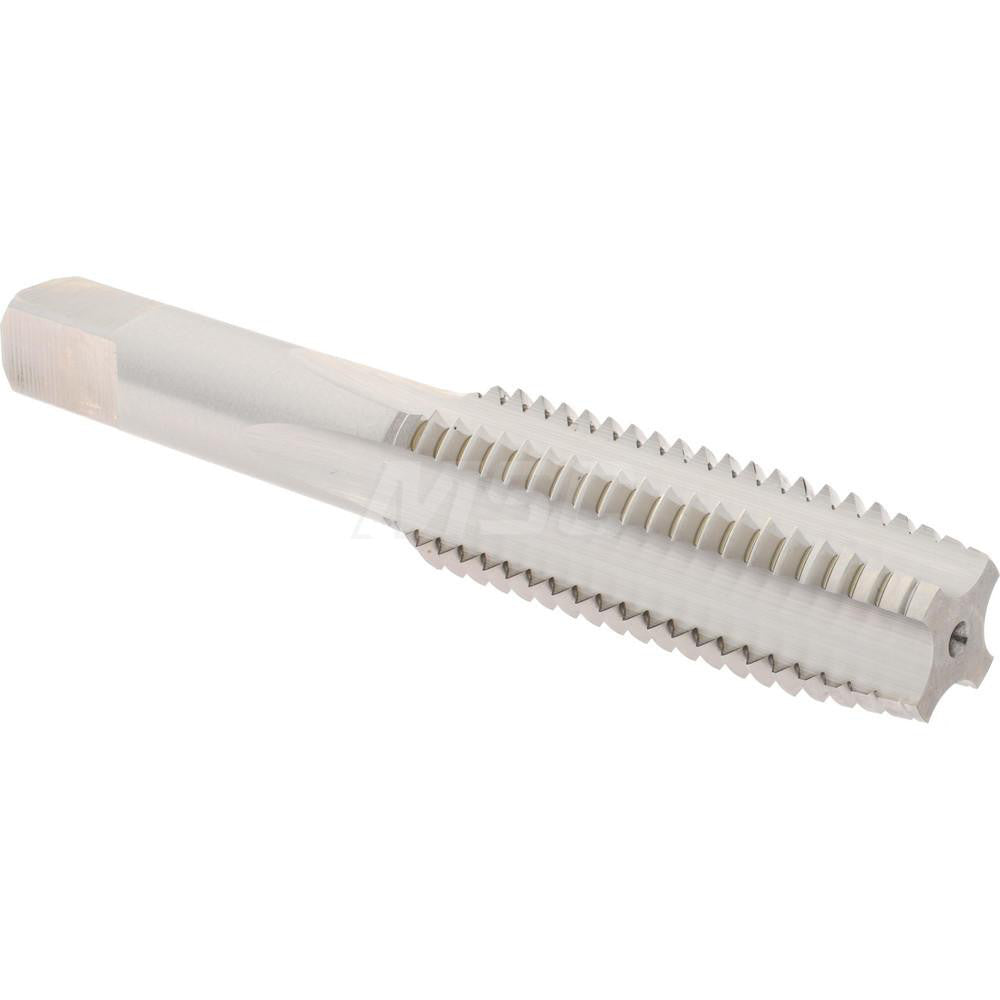 Hertel K008561AS Straight Flute Tap 5/8-11 UNC, 4 Flute, Plug Chamfer, 3B Class of Fit, High-Speed Steel, Bright/Uncoated Finish