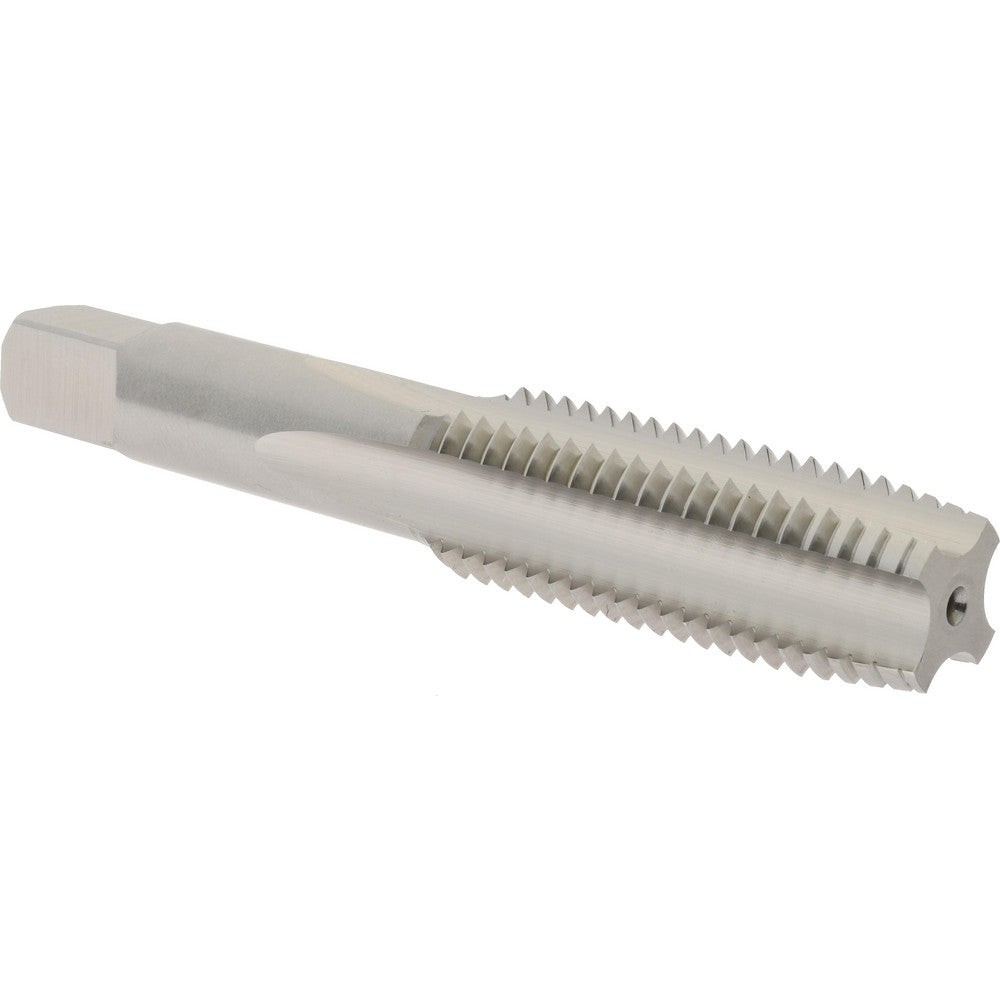 Hertel K008582AS Straight Flute Tap 11/16-11 UNS, 4 Flute, Plug Chamfer, High-Speed Steel, Bright/Uncoated Finish
