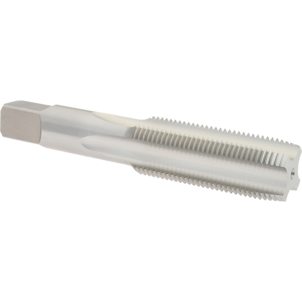 Hertel K008624AS Straight Flute Tap 7/8-14 UNF, 4 Flute, Plug Chamfer, 3B Class of Fit, High-Speed Steel, Bright/Uncoated Finish