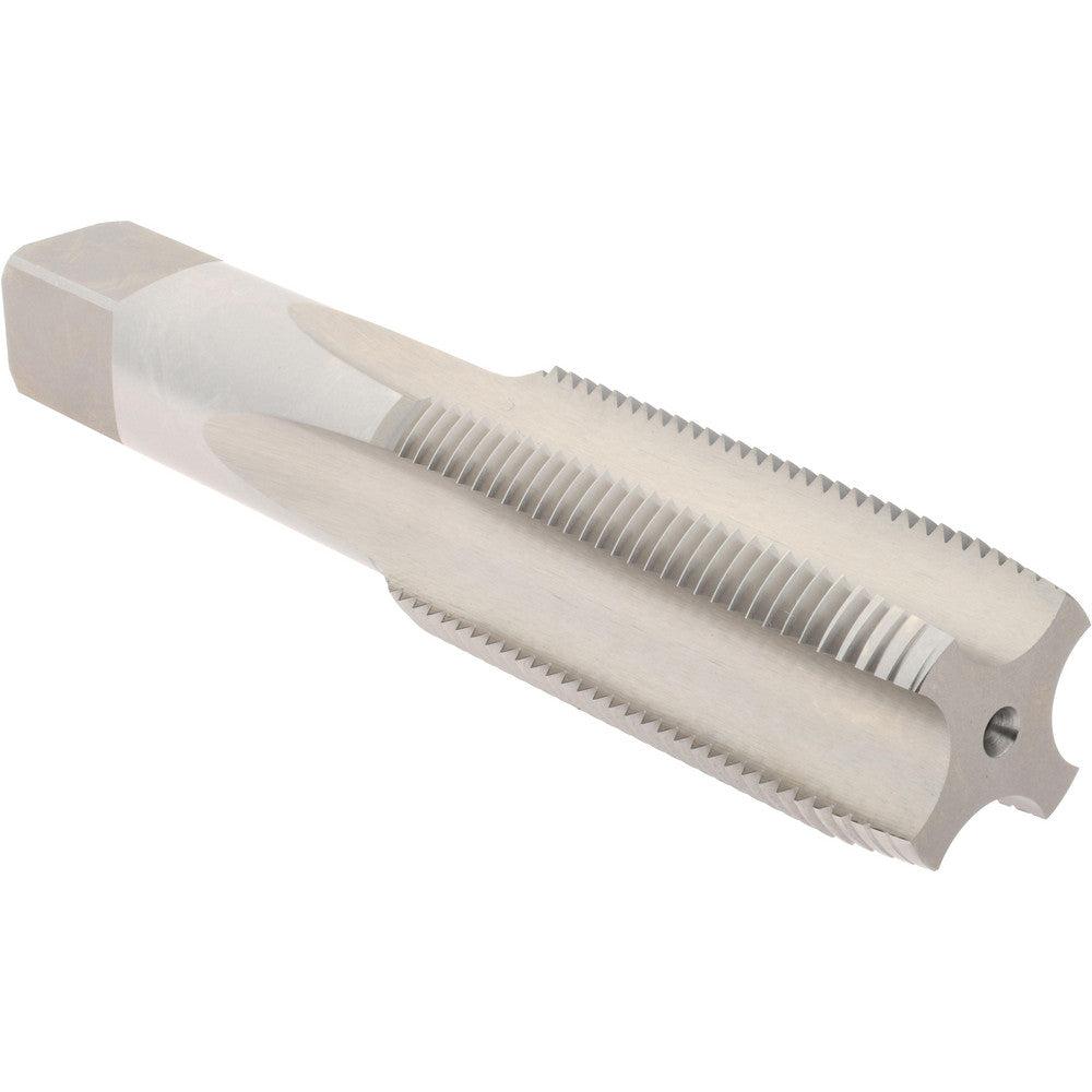 Hertel K008655AS Straight Flute Tap 1-1/8-12 UNF, 4 Flute, Plug Chamfer, 3B Class of Fit, High-Speed Steel, Bright/Uncoated Finish