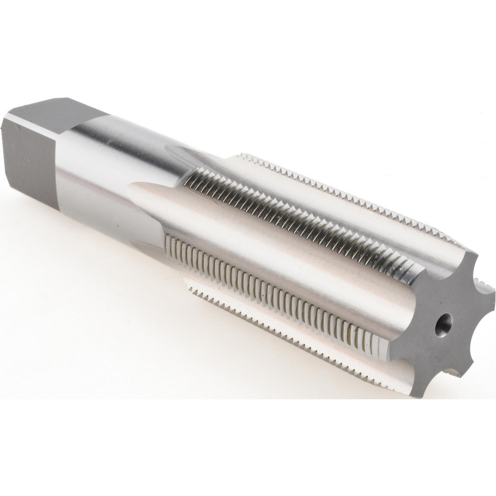 Hertel K008691AS Straight Flute Tap 1-1/2-12 UNF, 6 Flute, Plug Chamfer, 3B Class of Fit, High-Speed Steel, Bright/Uncoated Finish
