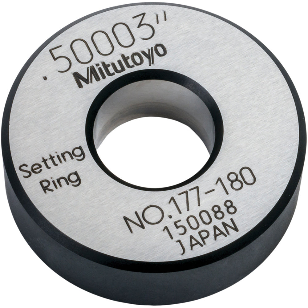Mitutoyo 177-180 0.5" ID x 1.26" OD Setting Ring