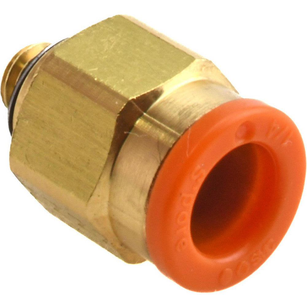 SMC Pneumatics KQ2H07-32A Push-to-Connect Push-to-Connect Fitting Connector, #10-32 Thread, UNF, 1/4" OD