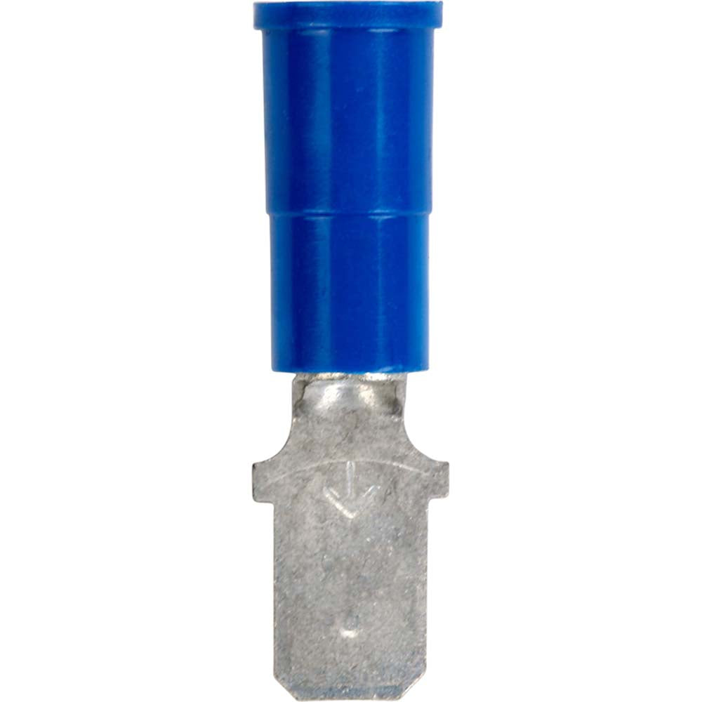 3M 7010349262 Wire Disconnect Male, Blue, Vinyl, 16-14 AWG, 1/4" Tab Width
