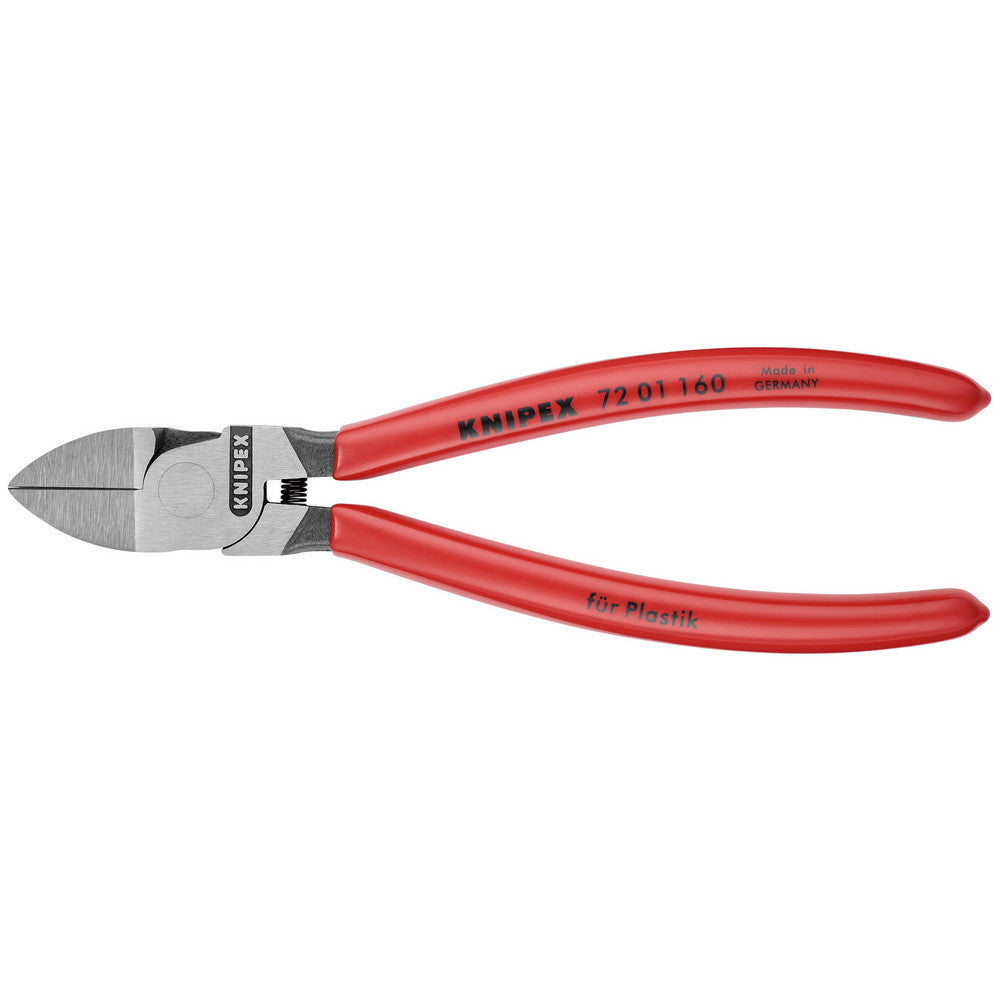 Knipex 72 01 160 Cutting Pliers Insulated No Capacity (Inch) 1/8 Overall Length (Inch) 5-1/2 Head Style Cutter Diagonal Cutting Style Standard Handle Color Red