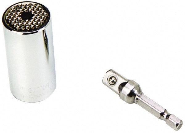 Gator Grip 20121 Self-Adjusting Socket 0.25", 3/8" Drive, 1/4" Hex