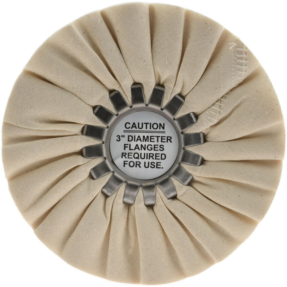 FORMAX MFG 515-7201 Unmounted Bias Buffing Wheel 6" Dia, 1/2" Thick, 5/8" Arbor Hole Dia