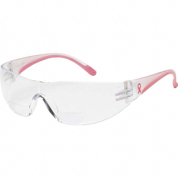 Bouton 250-12-0125 Magnifying Safety Glasses 1.25, Clear Lenses, Scratch-Resistant, ANSI Z87.1+ & CSA Z94.3