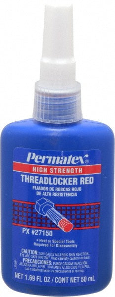 Permatex 27150 Threadlocker Red, Liquid, 50 mL, Bottle