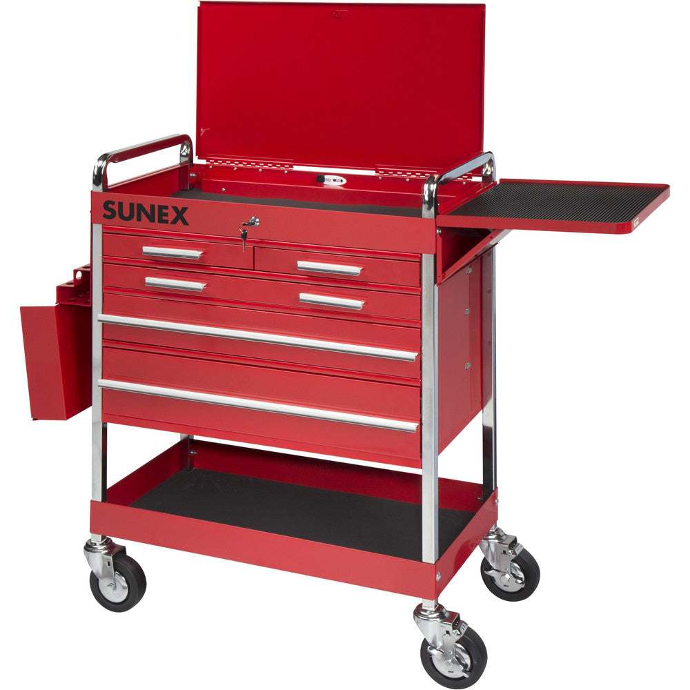 Sunex Tools 8045 18-1/4" Wide x 41" High x 27" Deep, 5 Drawer Tool Cart