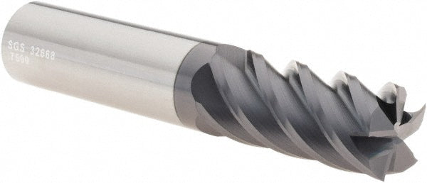 Kyocera SGS Precision Tools 32668 Square End Mill 3/4" Dia, 1-5/8" LOC, 5 Flute, Solid Carbide