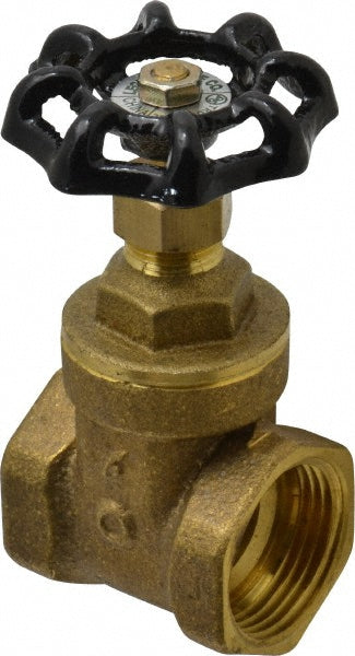 Legend Valve 104-465NL Gate Valve Gate, 1" Pipe, FNPT x FNPT, Brass