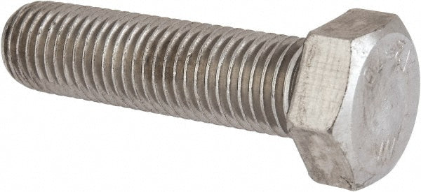 Value Collection 3MAHC0160060CP Hex Head Cap Screw M16x2, 60.00 mm Length Under Head, Grade 18-8 & Austenitic Grade A2 Stainless Steel, Bright/Uncoated Finish