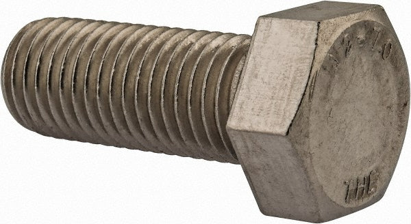 Value Collection 217427 Hex Head Cap Screw M20x2.5, 50.00 mm Length Under Head, Grade 18-8 & Austenitic Grade A2 Stainless Steel, Bright/Uncoated Finish