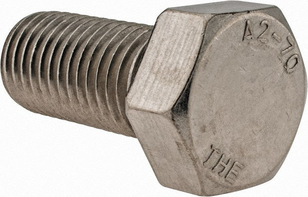 Value Collection HC3X24050-005BX Hex Head Cap Screw M24 x 3.00 x 50 mm, Grade 18-8 & Austenitic Grade A2 Stainless Steel, Uncoated