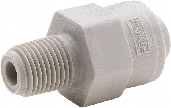 Parker A4MC4-MG Push-To-Connect Tube to Pipe Tube Fitting Connector, 1/4" Thread, 1/4" OD