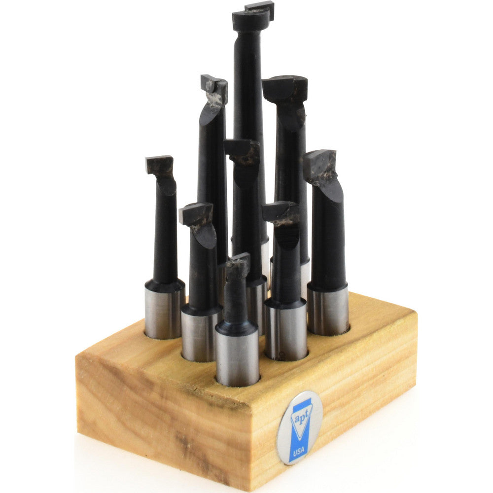 Michigan Drill PB500 C6 5/16 to 9/16" Min Diam, 3/4 to 3" Max Depth, 1/2" Shank Diam, 2-1/4 to 4-1/2" OAL Boring Bar Set