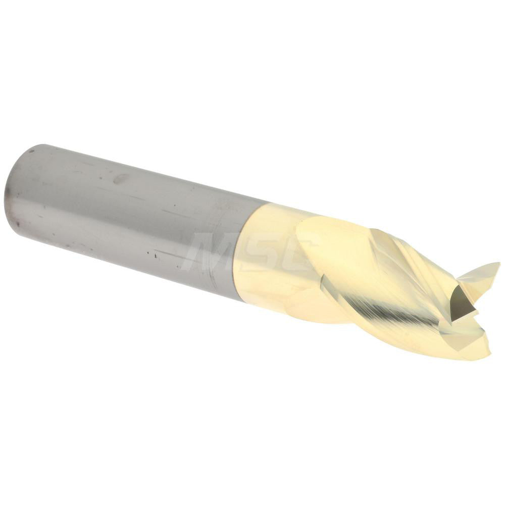 Accupro 314972 Square End Mill 3/4'' Dia, 1'' LOC, 3/4'' Shank Dia, 4'' OAL, 3 Flutes, Solid Carbide