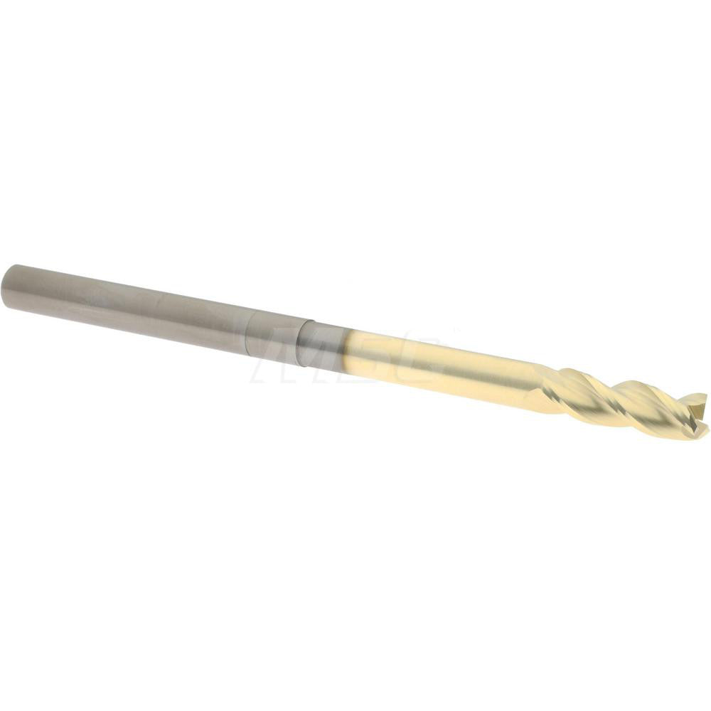 Accupro 319898 Square End Mill 0.2500" Dia, 0.75" LOC, 0.25" Shank Dia, 4" OAL, 3 Flutes, Solid Carbide