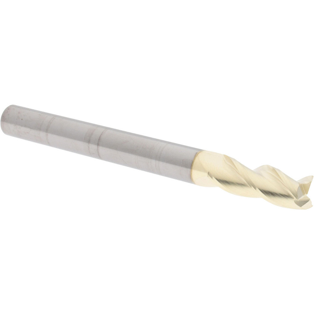Accupro 95171742 Square End Mill 3/8'' Dia, 1'' LOC, 3/8'' Shank Dia, 4'' OAL, 3 Flutes, Solid Carbide