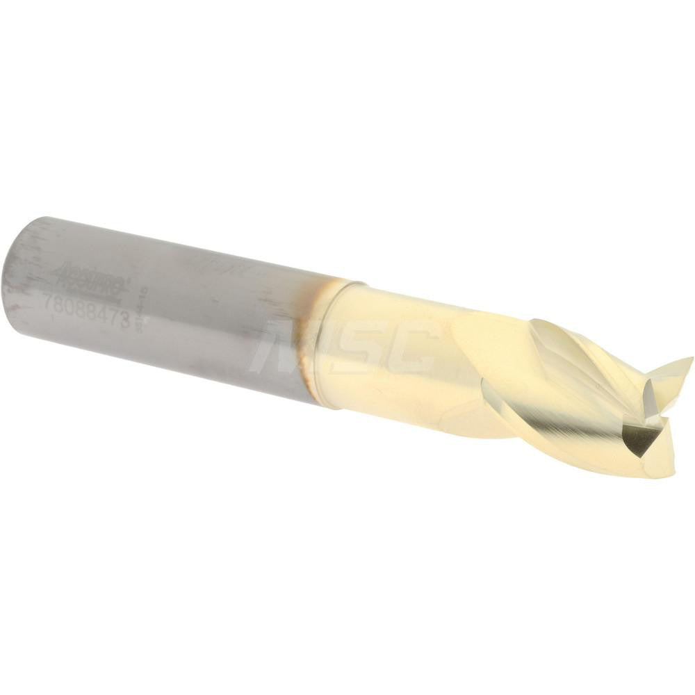 Accupro 315599 Square End Mill 5/8'' Dia, 3/4'' LOC, 5/8'' Shank Dia, 3-1/2'' OAL, 3 Flutes, Solid Carbide