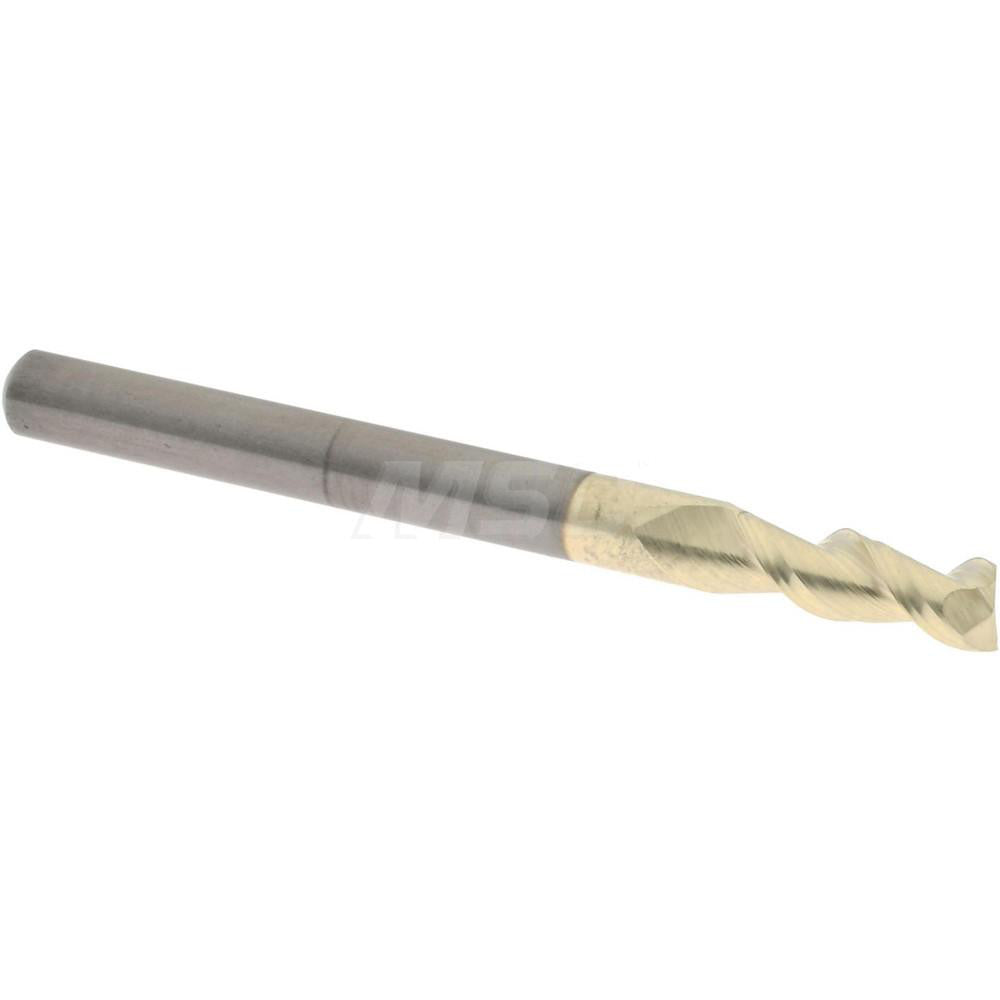 Accupro 312908 Square End Mill 1/8'' Dia, 5/16'' LOC, 1/8'' Shank Dia, 1-1/2'' OAL, 2 Flutes, Solid Carbide