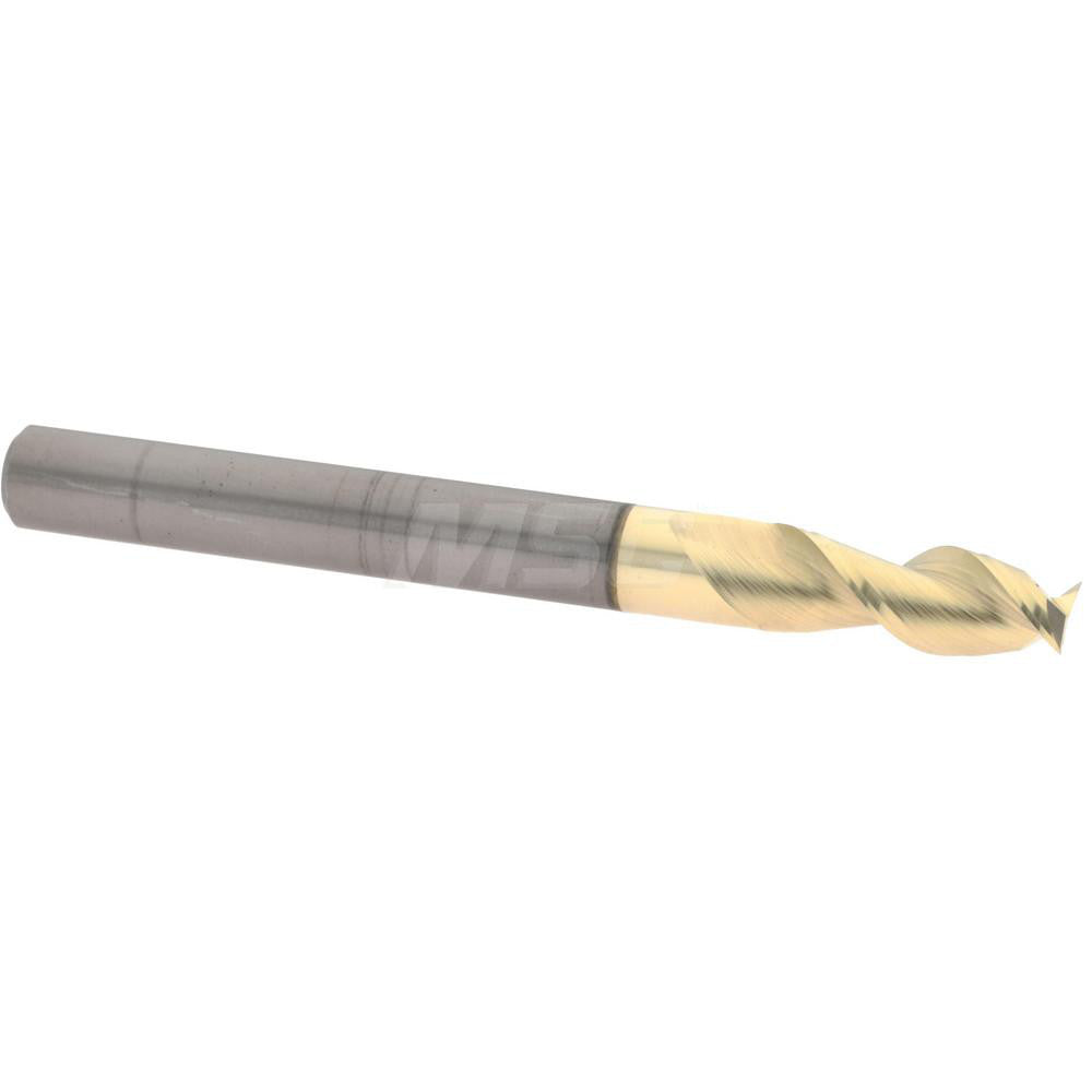 Accupro 313035 Square End Mill 1/4'' Dia, 5/8'' LOC, 1/4'' Shank Dia, 2-1/2'' OAL, 2 Flutes, Solid Carbide