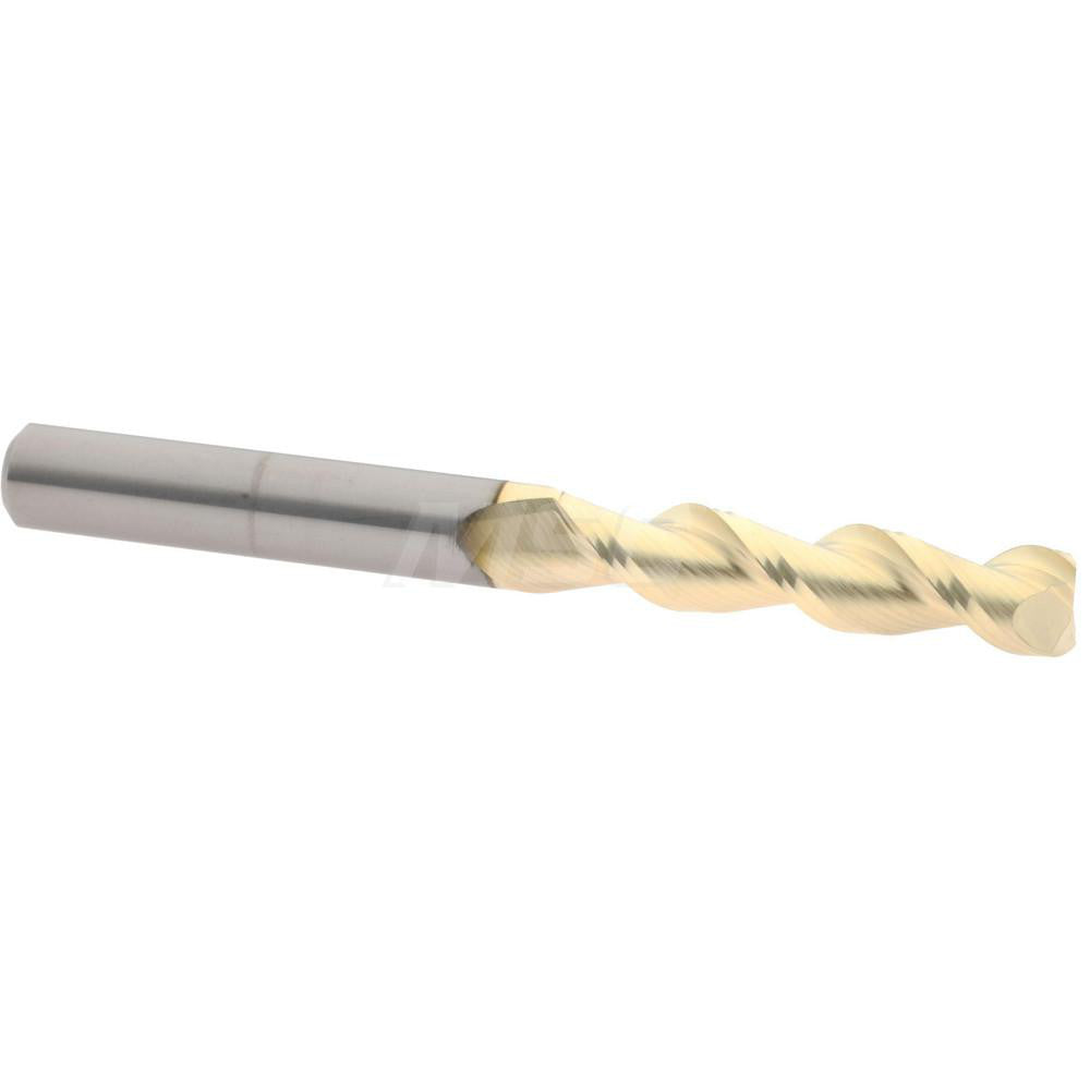 Accupro 313067 Square End Mill 1/4'' Dia, 1-1/8'' LOC, 1/4'' Shank Dia, 2-1/2'' OAL, 2 Flutes, Solid Carbide