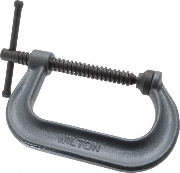 Wilton 14242 C-Clamp 4-1/4" Max Opening, 3-1/4" Throat Depth, Regular-Duty, Forged Steel Body