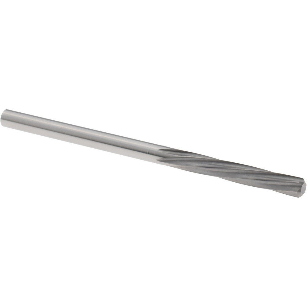 Magafor 88860003210 Chucking Reamer 3.21 mm Dia, 2-1/4" OAL, 19/32" Flute Length, Spiral Flute, Straight-Cylindrical Shank, Solid Carbide