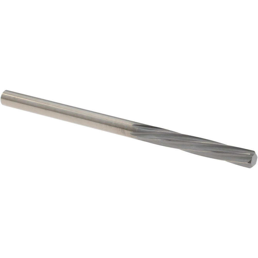 Magafor 88860003270 Chucking Reamer 3.27 mm Dia, 2-1/4" OAL, 19/32" Flute Length, Spiral Flute, Straight-Cylindrical Shank, Solid Carbide
