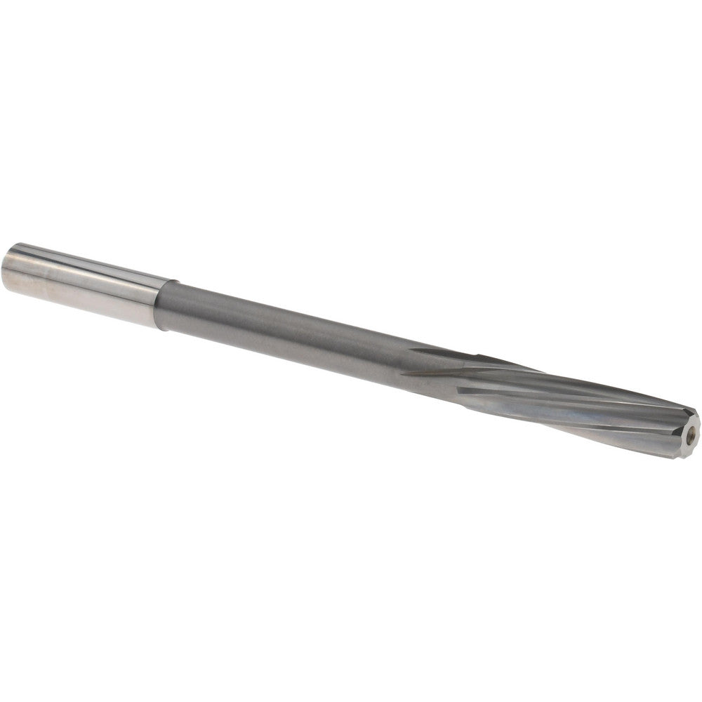 Magafor 88860007930 Chucking Reamer 7.93 mm Dia, 4-5/8" OAL, 1-19/64" Flute Length, Spiral Flute, Straight-Cylindrical Shank, Solid Carbide