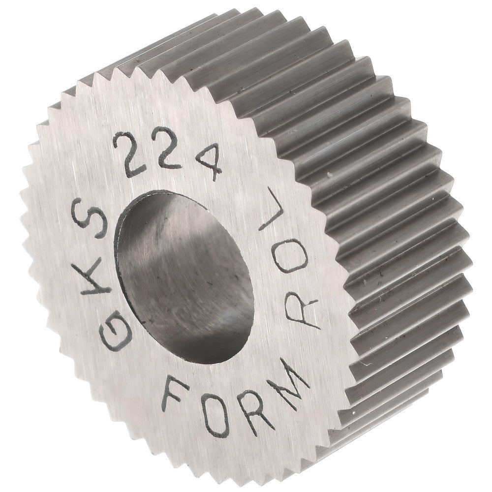 STAFFORD SPECIAL TOOLS GKS-224 Standard Knurl Wheel 5/8" Dia, 90 ° Tooth Angle, 24 TPI, Straight, High Speed Steel