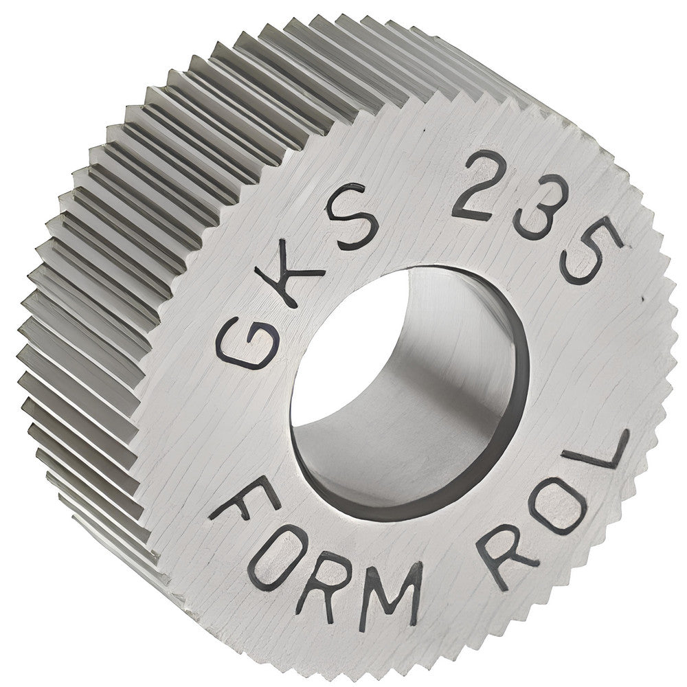 STAFFORD SPECIAL TOOLS GKS-235 Standard Knurl Wheel 5/8" Dia, 90 ° Tooth Angle, 35 TPI, Straight, High Speed Steel