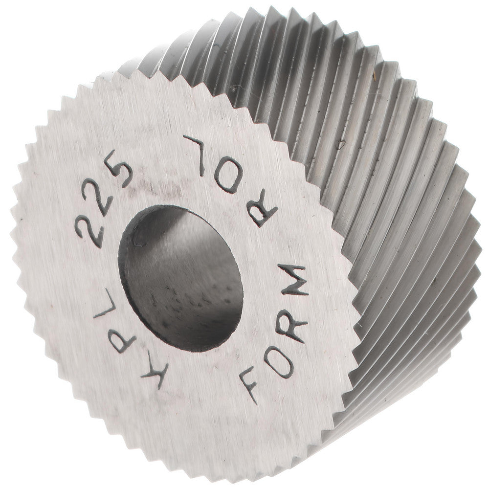 STAFFORD SPECIAL TOOLS KPL-225 Standard Knurl Wheel 3/4" Dia, 90 ° Tooth Angle, 25 TPI, Diagonal, High Speed Steel