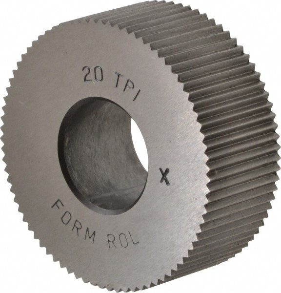 STAFFORD SPECIAL TOOLS PHSX220 Standard Knurl Wheel 1-1/4" Dia, 90 ° Tooth Angle, 20 TPI, Straight, Cobalt