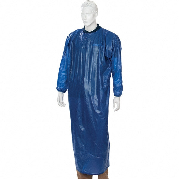 At-A-Glance 950193 Disposable & Chemical-Resistant Apron Fats, Grease & Oils-Resistant, Size X-Large, 8.0000 mil Thick, Blue