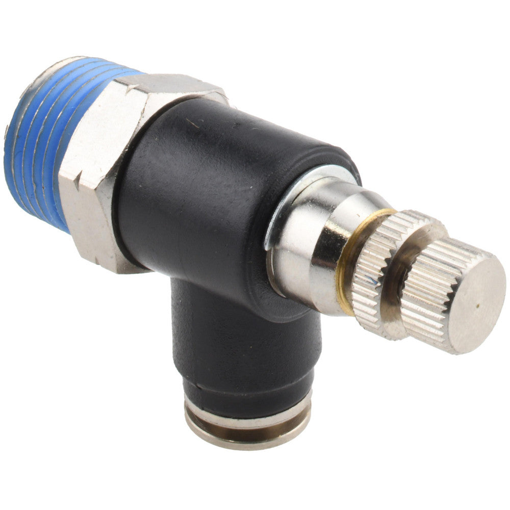 Pro-Source 4827101015PRO Air Flow Control Valve Right Angle, 1/4" Tube OD
