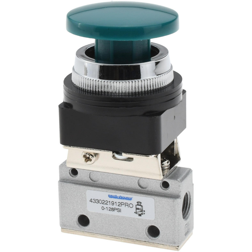 Pro-Source 4330221912PRO Manually Operated Valve Manual Mechanical, Palm Button & Spring Actuated